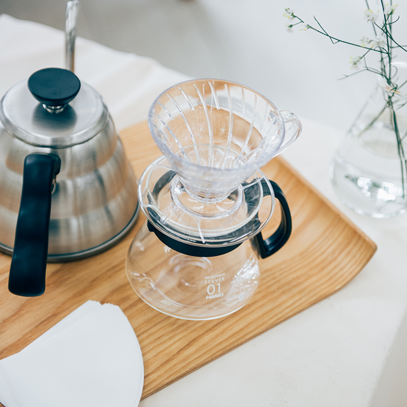 Hario Glass Coffee Server with Wood Handle