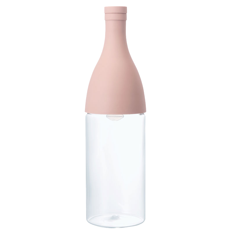 Hario Portable Cold Brew Tea Bottle (400ml, Smoky Pink) 