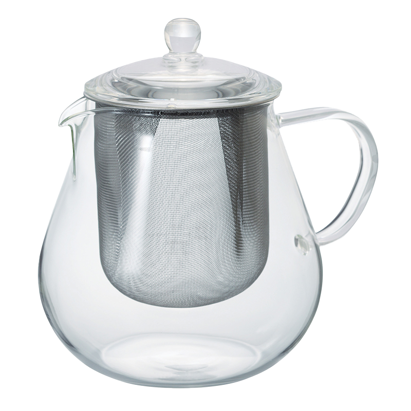 Heatproof Glass Leaf Teapot Clear, 450/700mL