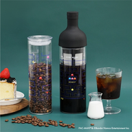 HARIO x Pac-Man crossover cold brew coffee set with coffee and milk