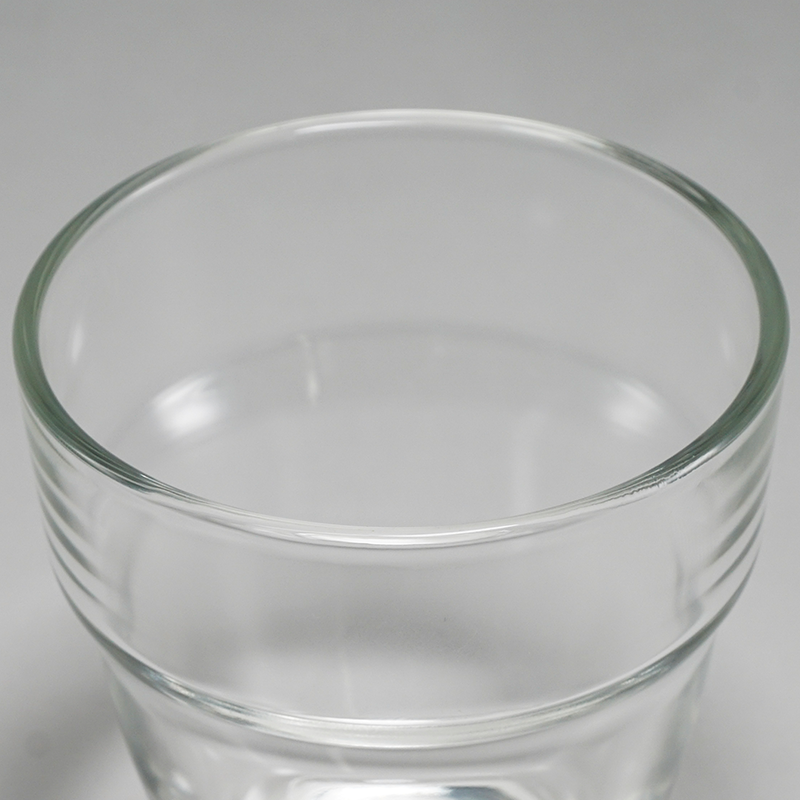 Stackable Glass Cups, 2pcs Set