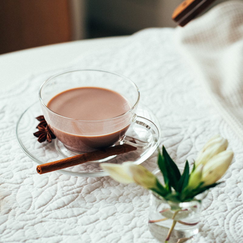 Heatproof Glass Tea Cup & Saucer