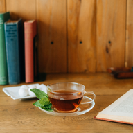 Heatproof Glass Tea Cup & Saucer