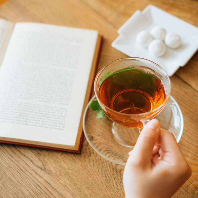 Heatproof Glass Tea Cup & Saucer